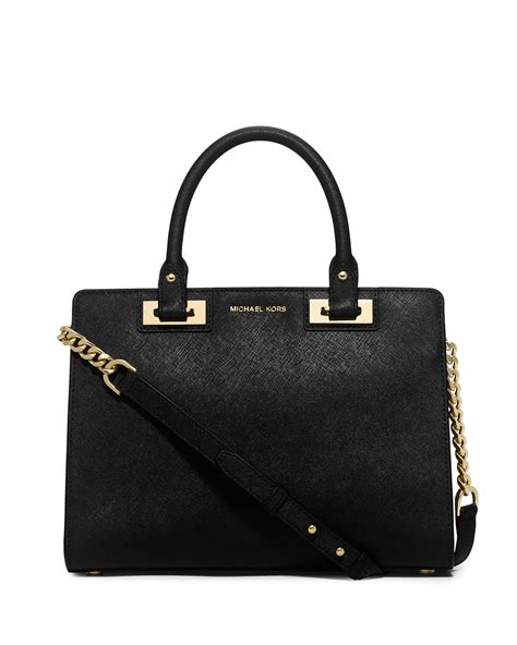 michael michael kors quinn large satchel black|Michael Kors Signature Quinn Large Satchel .